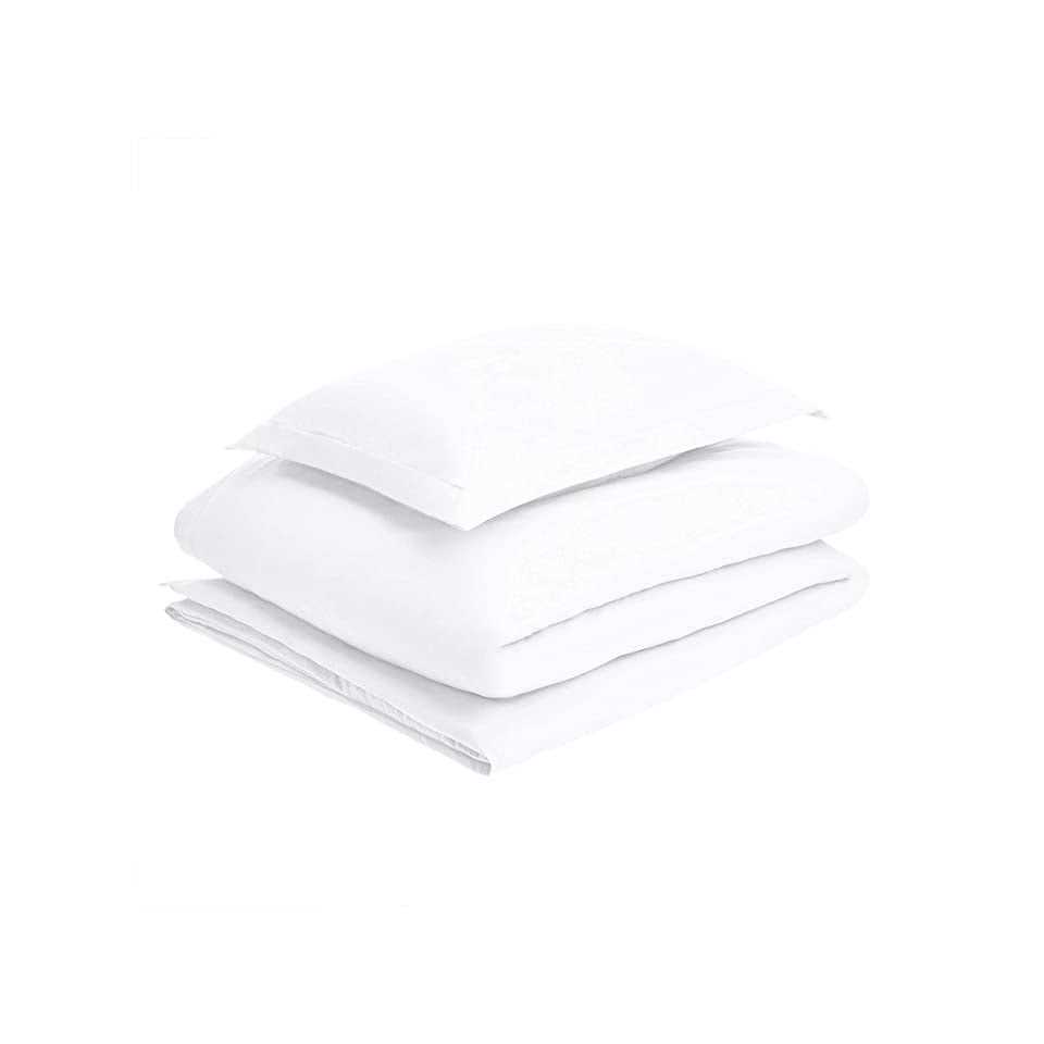 Amazon Basics Lightweight Microfiber Duvet Cover Set with Snap Buttons