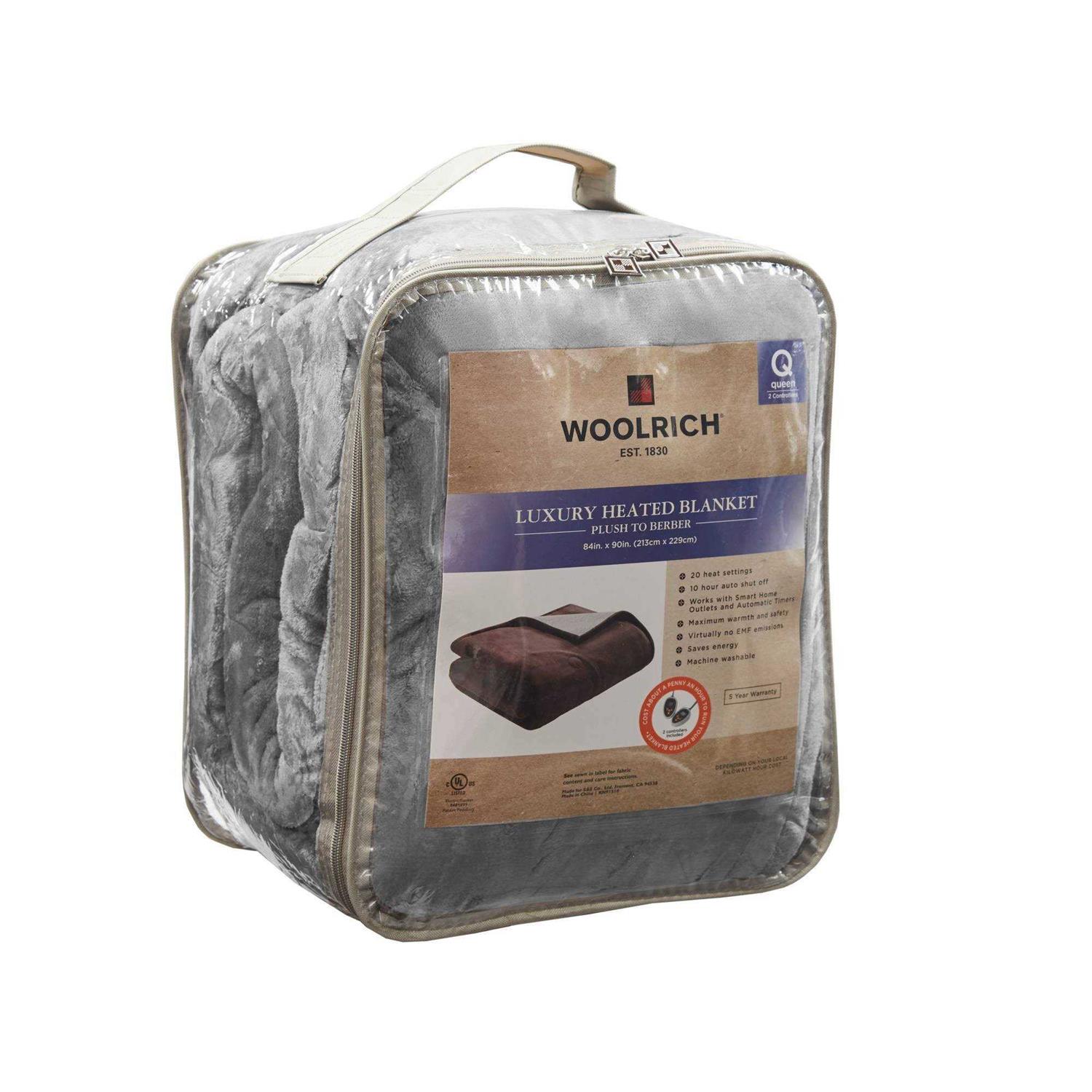 Woolrich Heated Plush to Berber Blanket