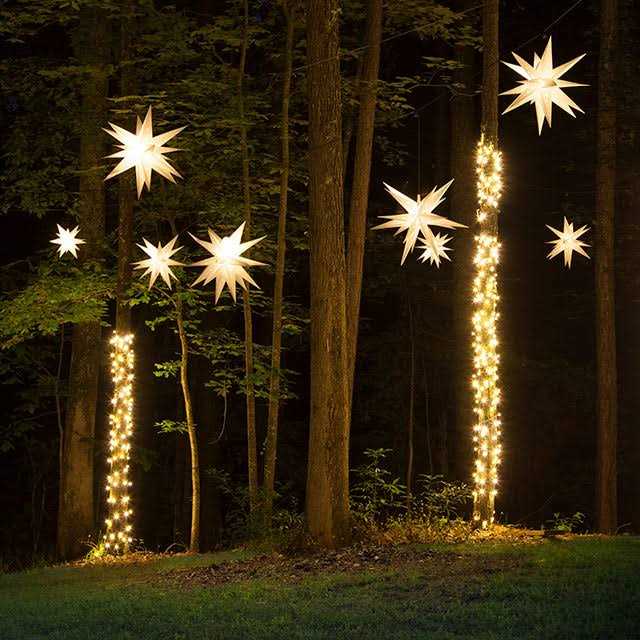 Wintergreen Lighting LED Aurora Superstar TM Fold-Flat Point Star Light