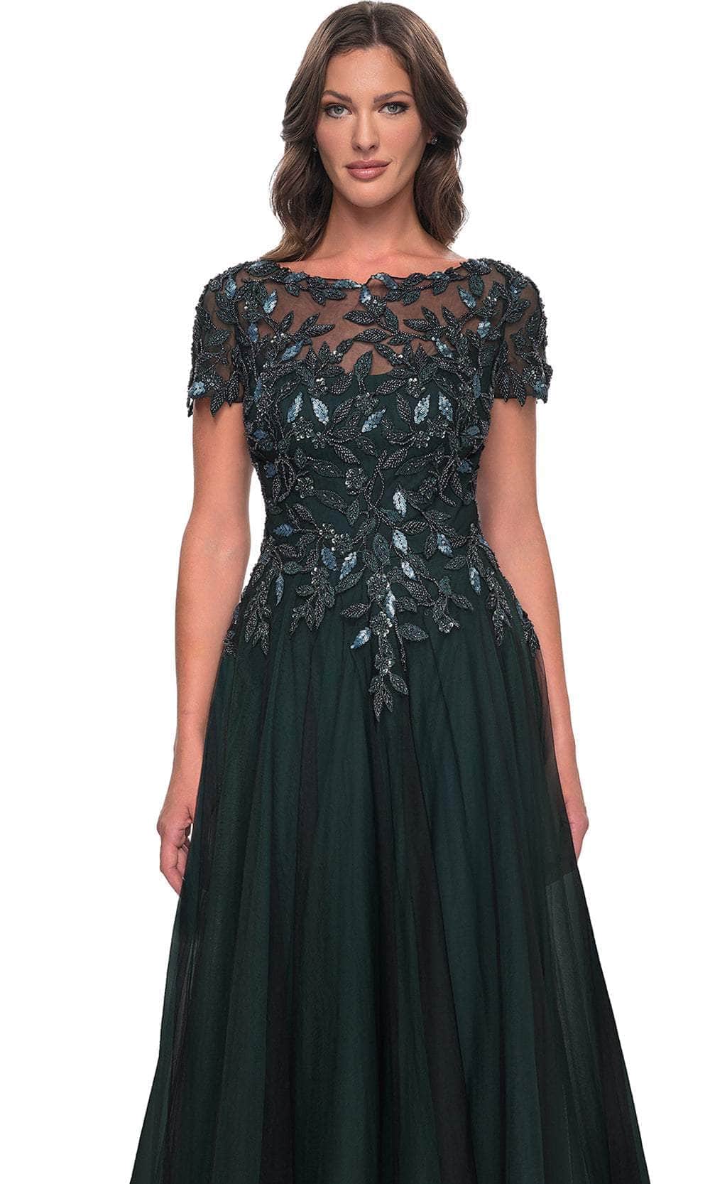 Floral Sequin Formal Dress