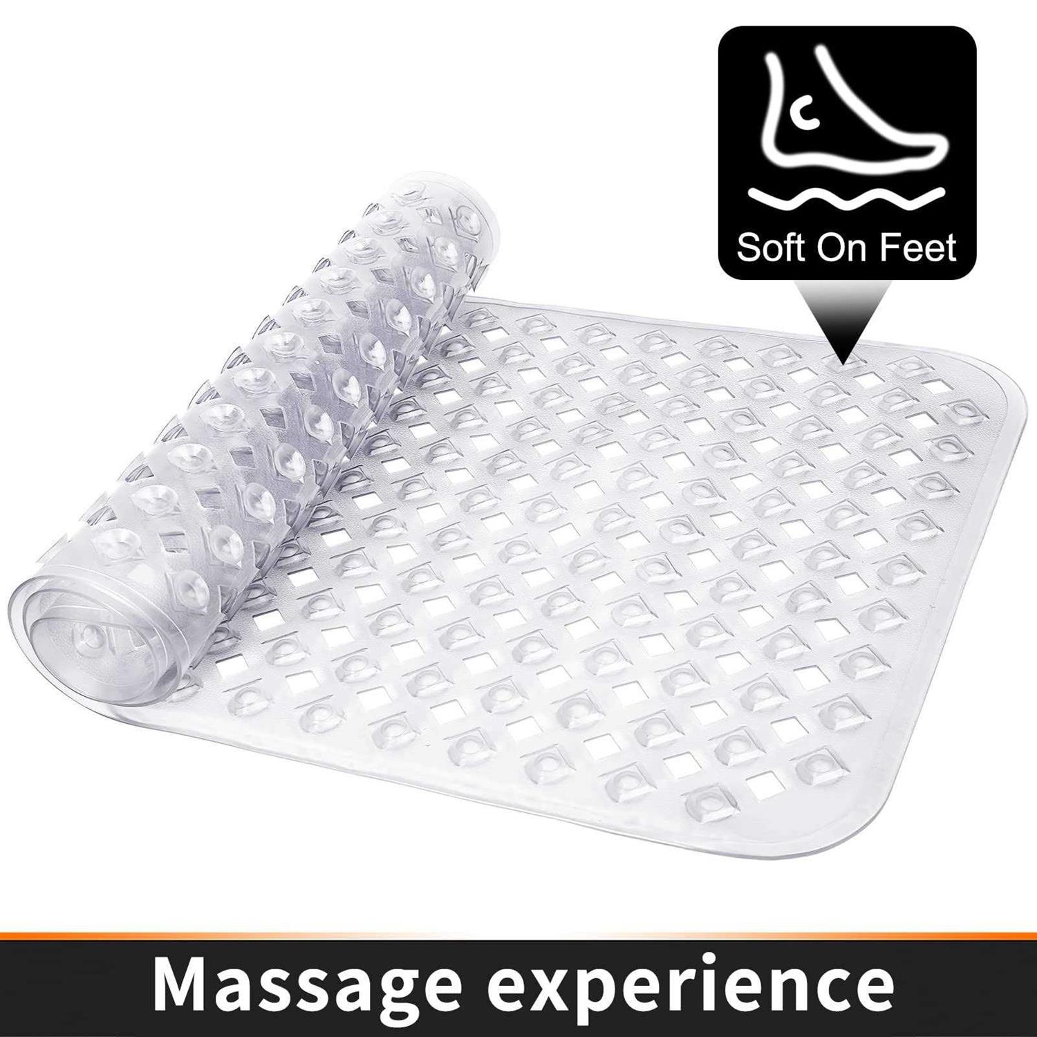 Yimobra Original Bath Tub Shower Mat Non Slip Bathtub Mats with Drain Holes