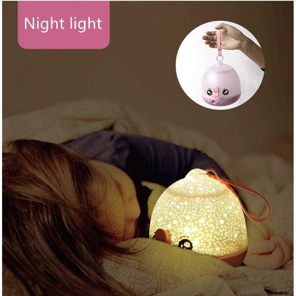Winice Remote Control and Timer Design Seabed Starry Sky Rotating LED Star Projector for Bedroom