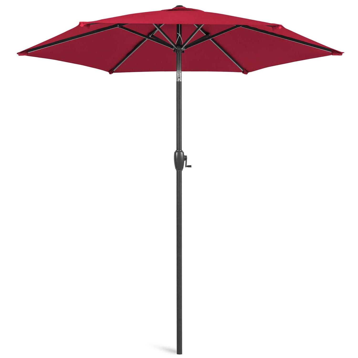 Best Choice Products 7.5ft Heavy-Duty Outdoor Market Patio Umbrella w/ Push Button Tilt