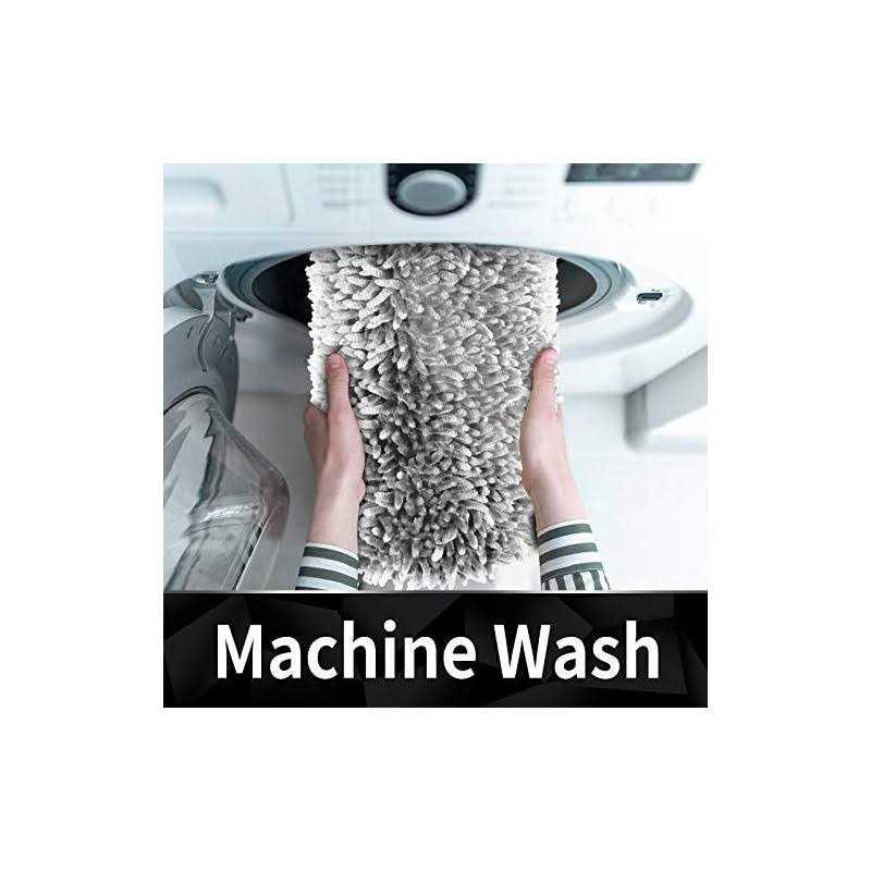 Yimobra Original Luxury Chenille Bath Mat Soft Shaggy Super Absorbent and