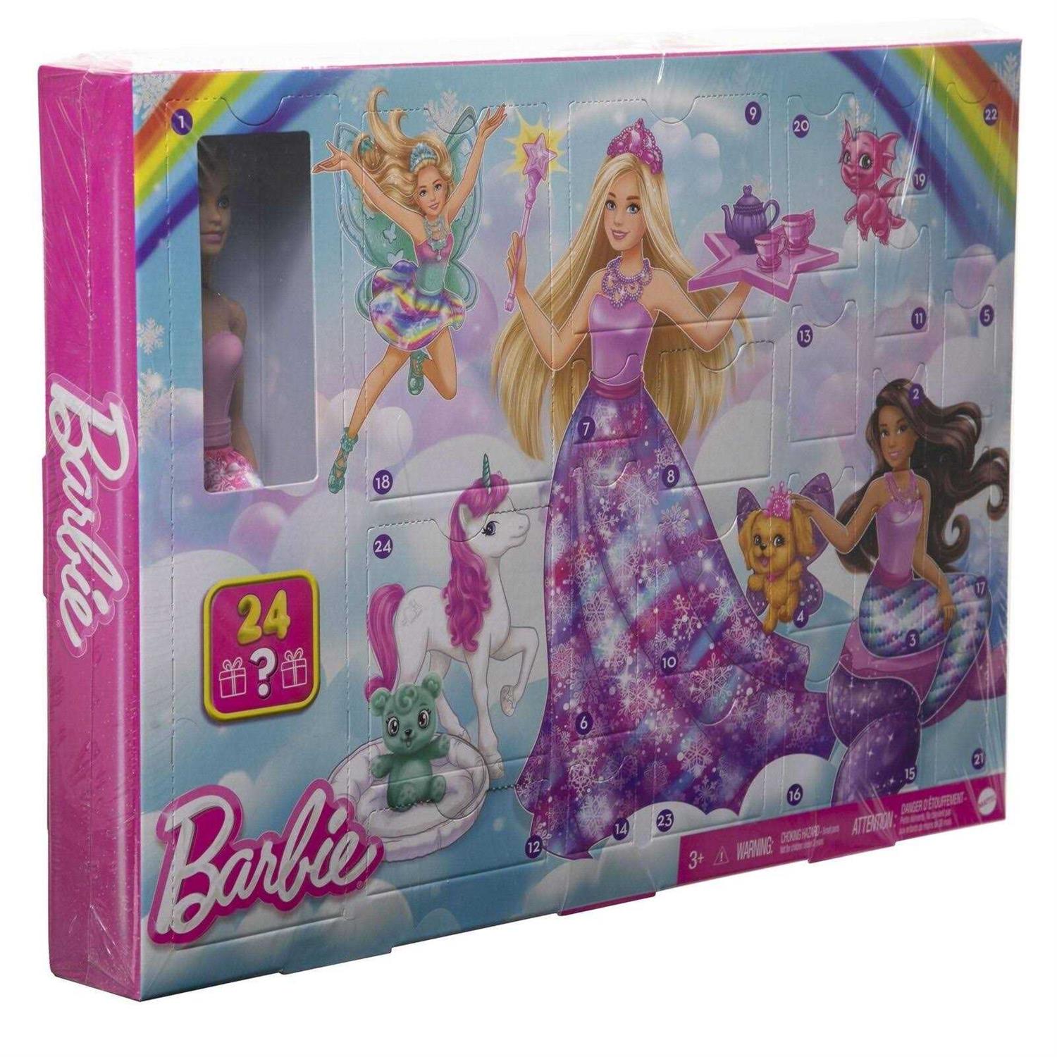 Barbie Dreamtopia Advent Calendar with Doll and 24 Surprises