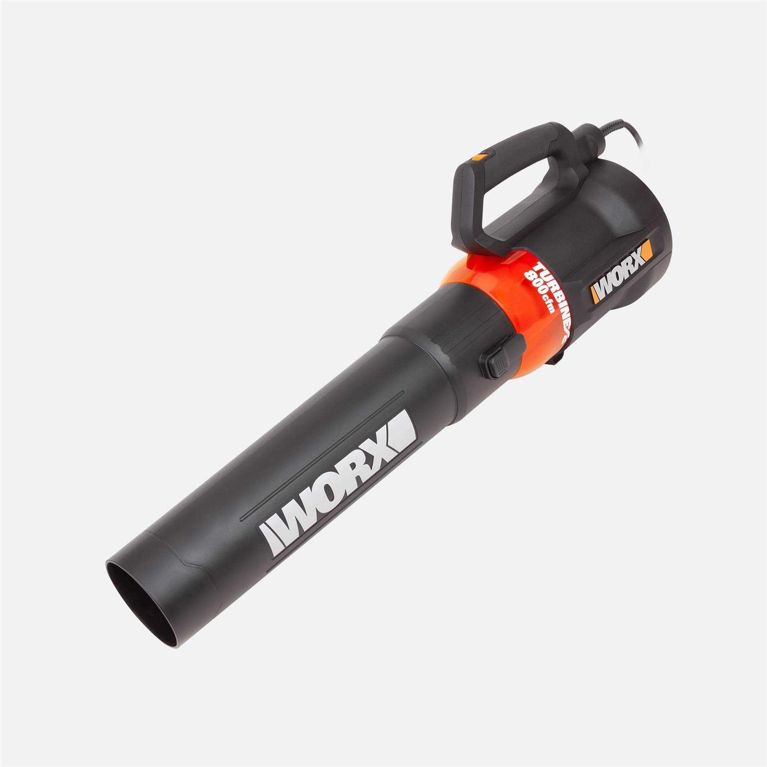 Worx WG521 12 Amp Turbine 800 CFM Electric Leaf Blower