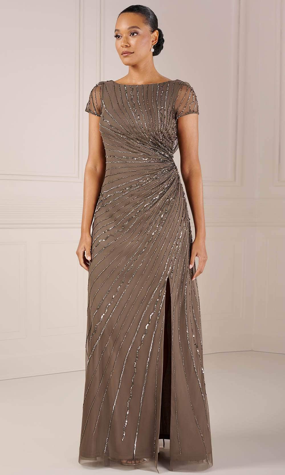 Cap Sleeve Bateau Neck Dress