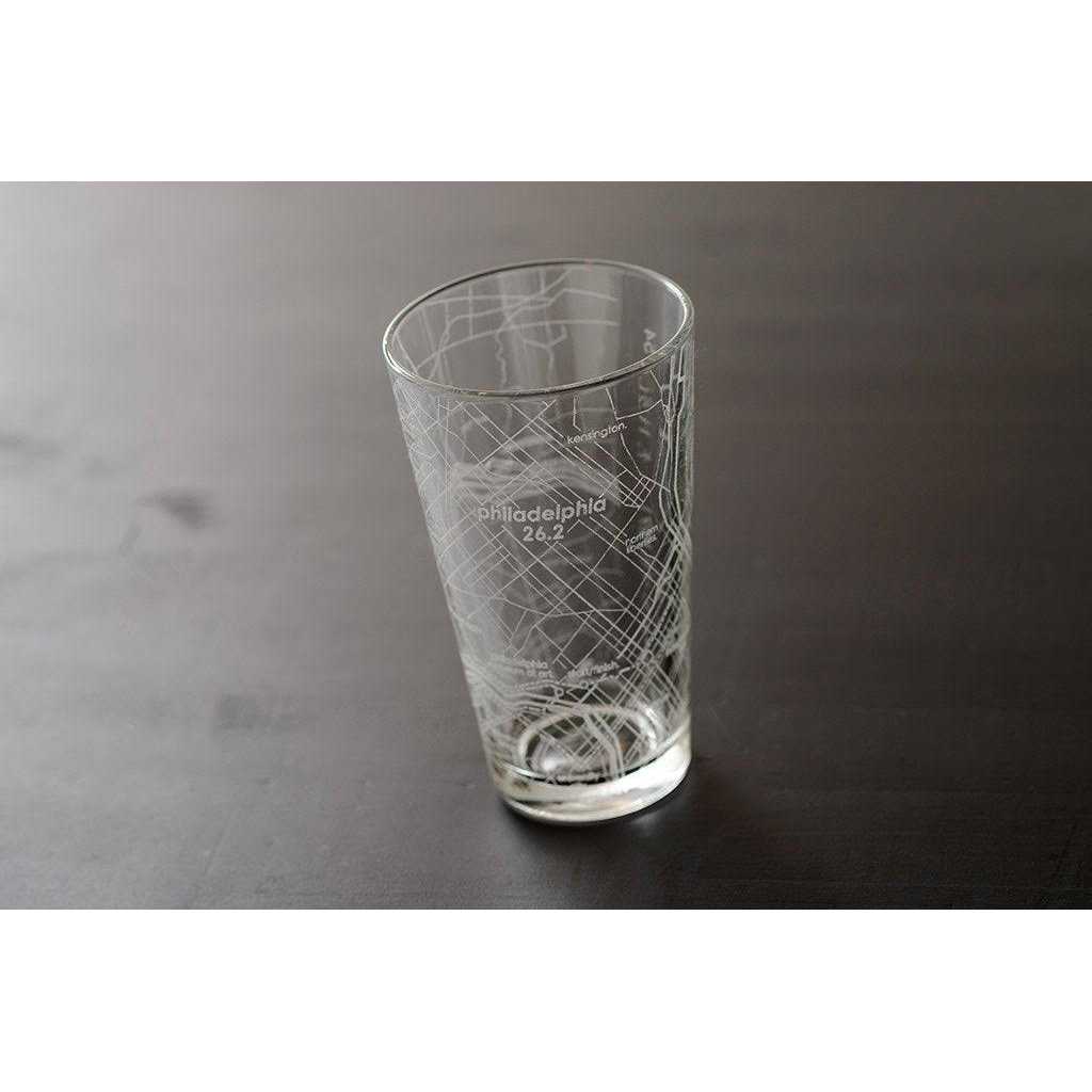 26.2 Marathon Map Pint Glass Standard