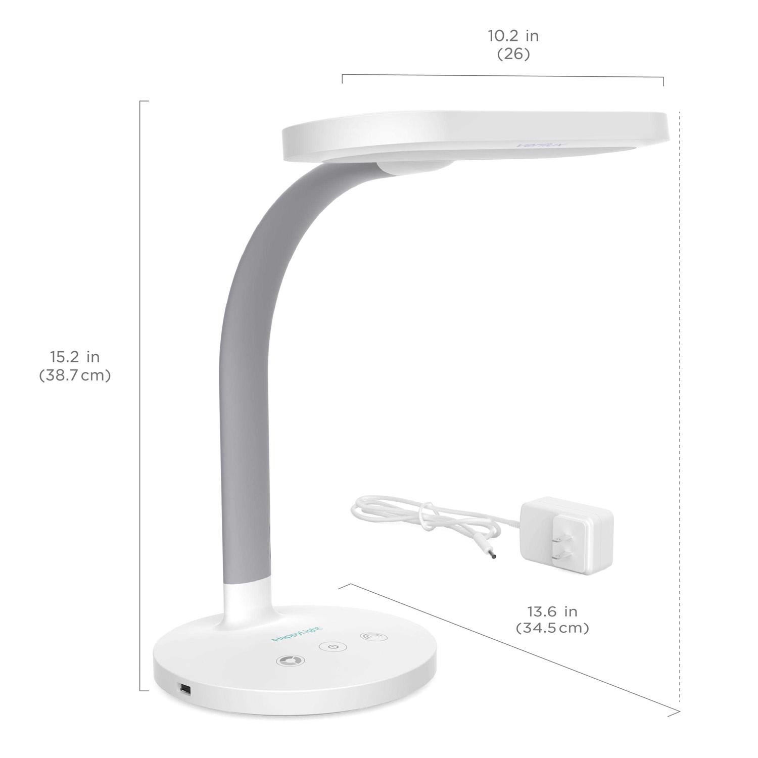 Verilux HappyLight Duo 2-in-1 Light Therapy & Task Desk Lamp
