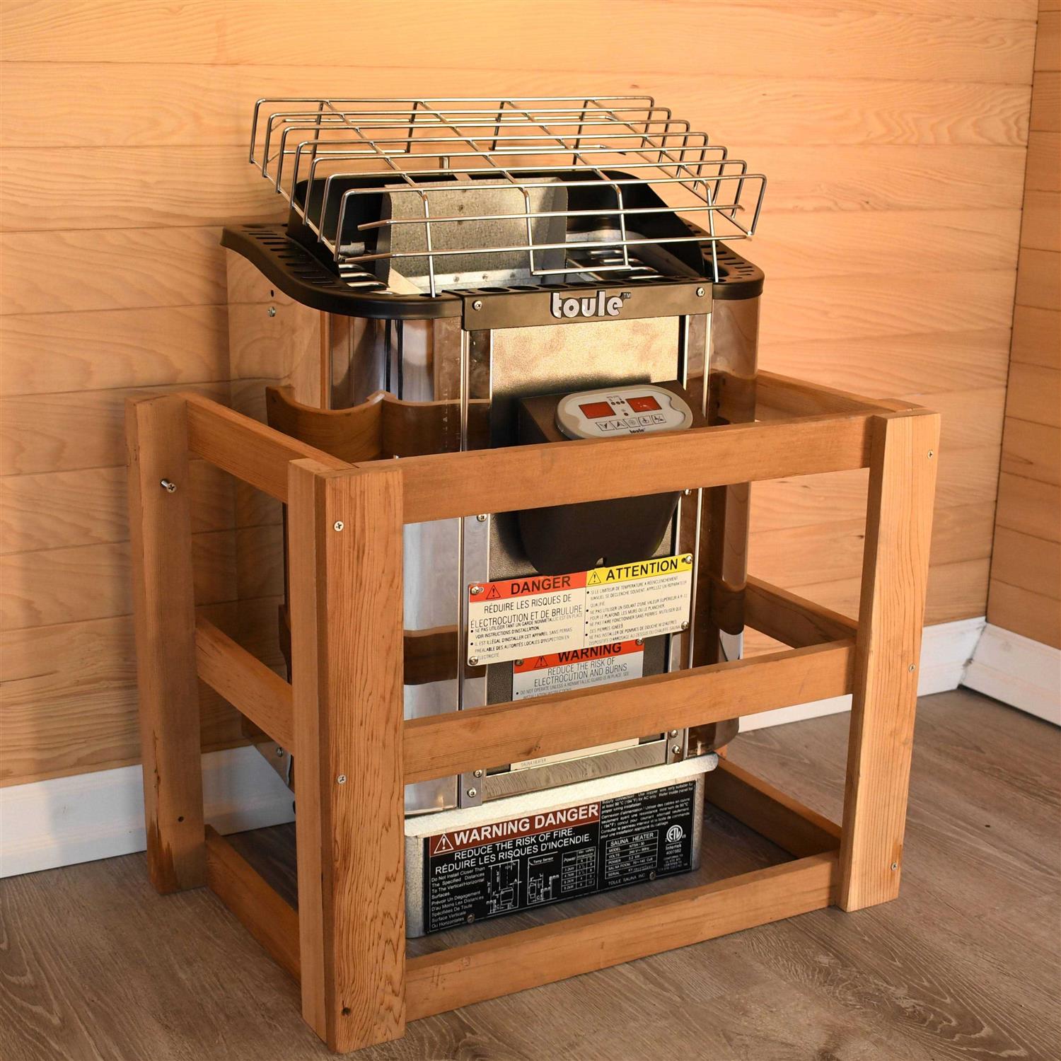 Aleko Toule ETL 3 kW Wet Dry Sauna Heater Stove with Digital Controller NTSA30-UNB