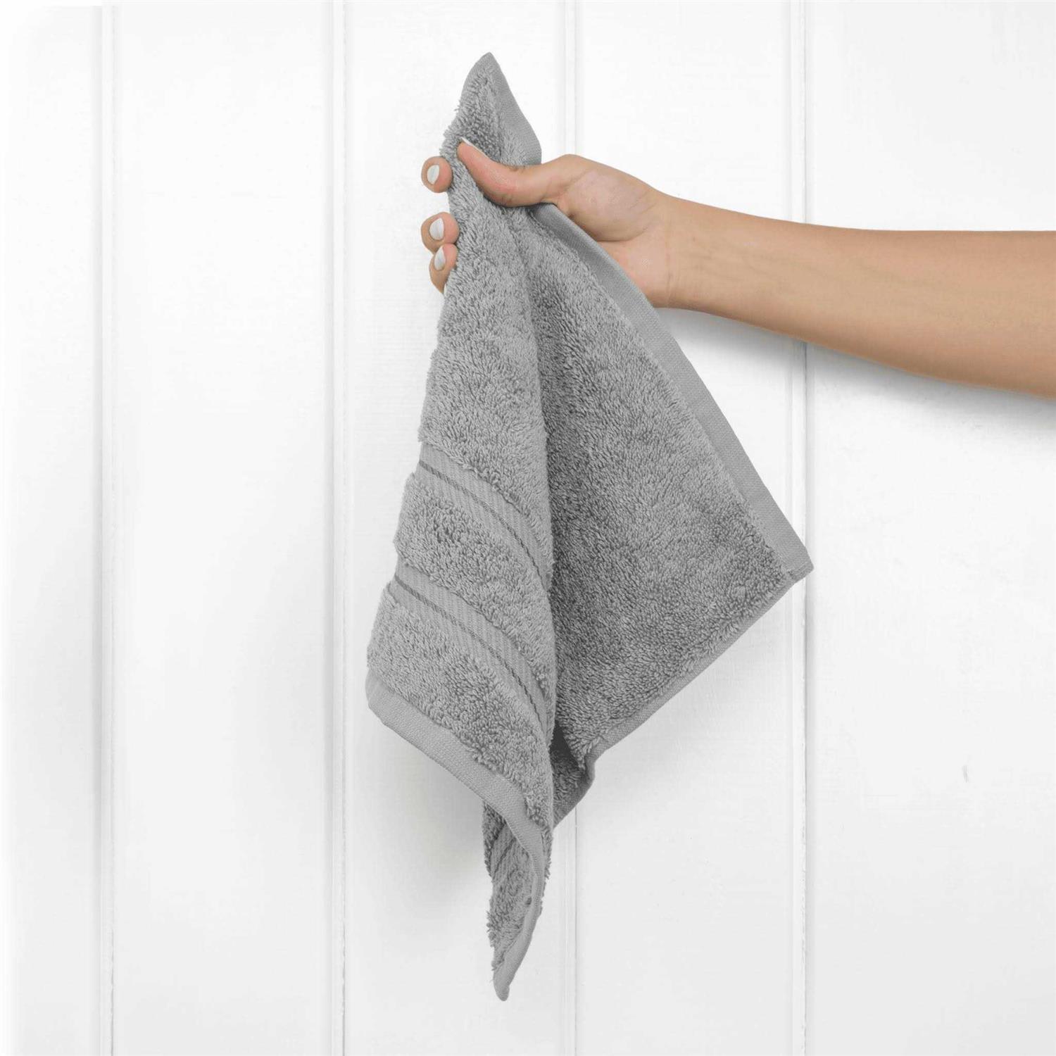 American Soft Linen Washcloth Set 100% Turkish Cotton 4 Piece Face Hand Towels for Bathroom and Kitchen