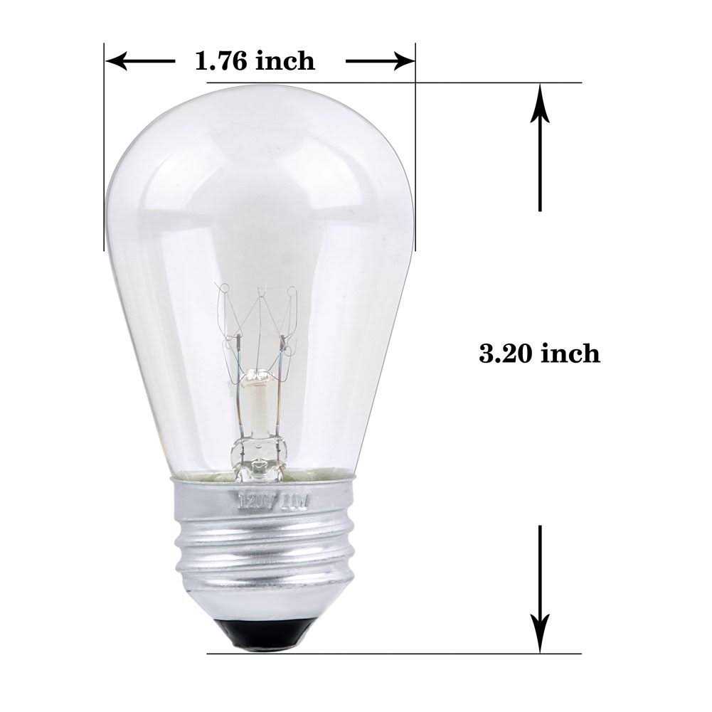 30 Pack S14 Outdoor String Light Bulbs Set