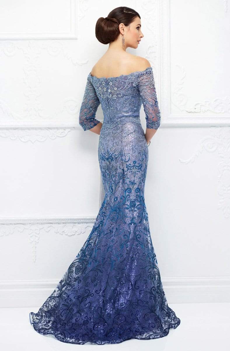 118D07 Ombre Sequined Tulle Mother of the Groom Gown