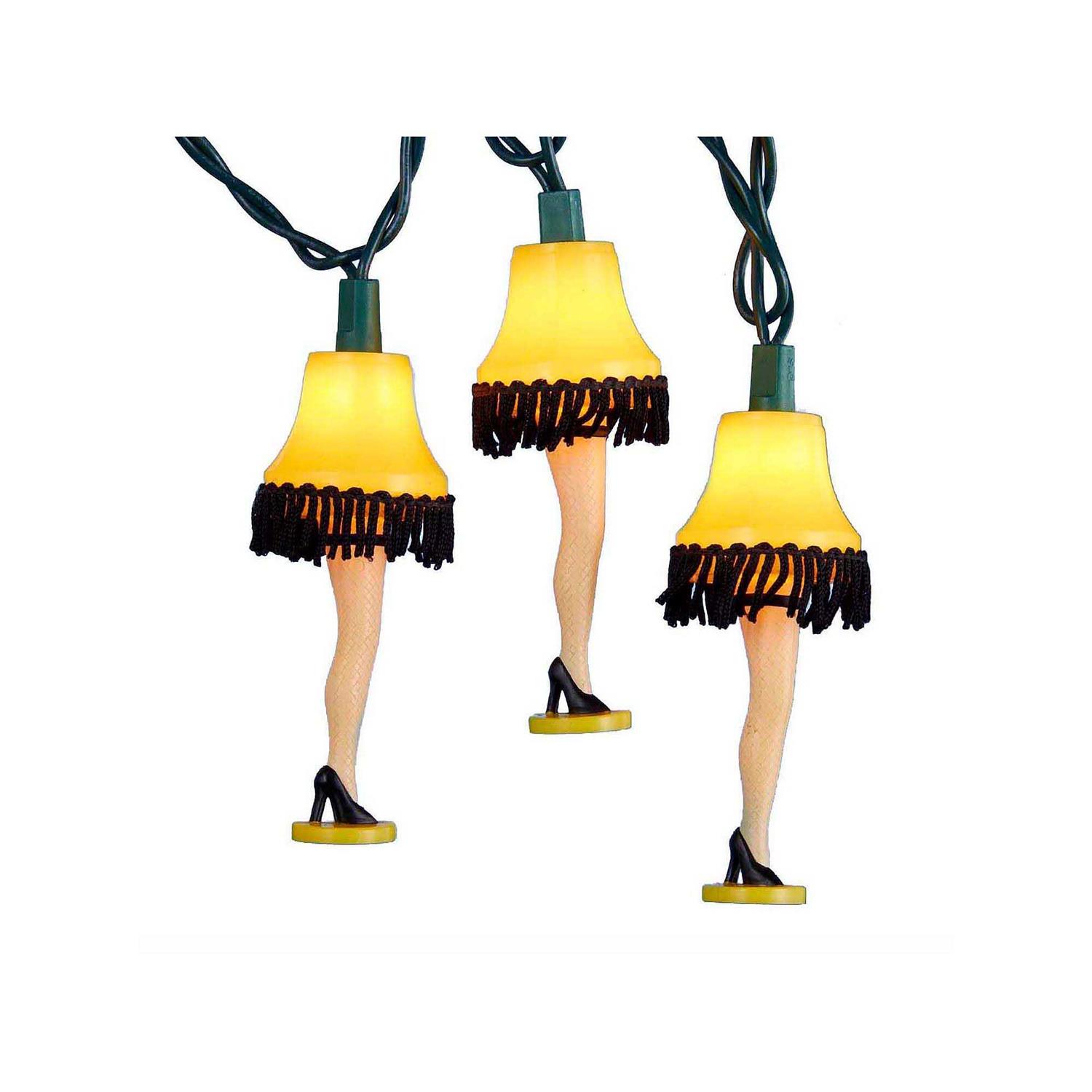A Christmas Story Kurt Adler UL 10-Lights Leg Lamp Light Set