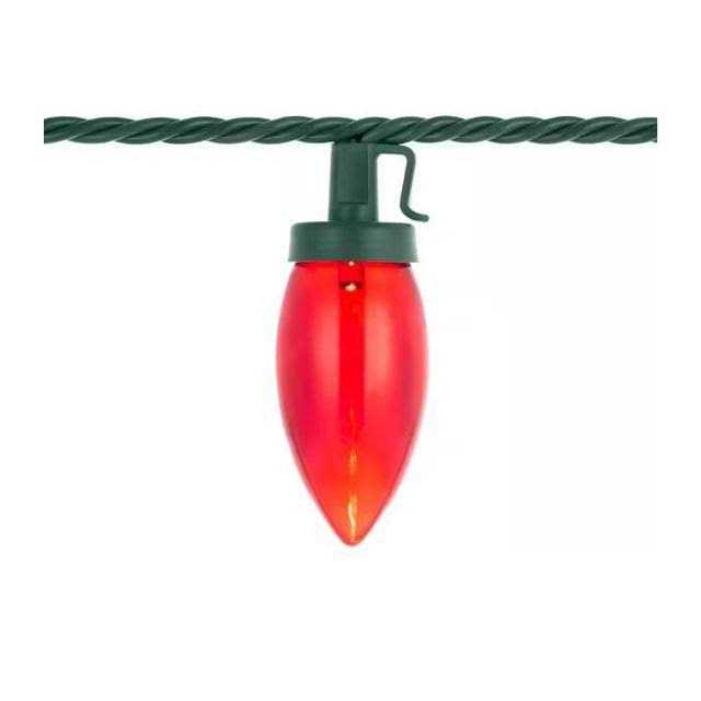 100L Red/Green Christmas C9 LED String Holiday Lights Home Accents