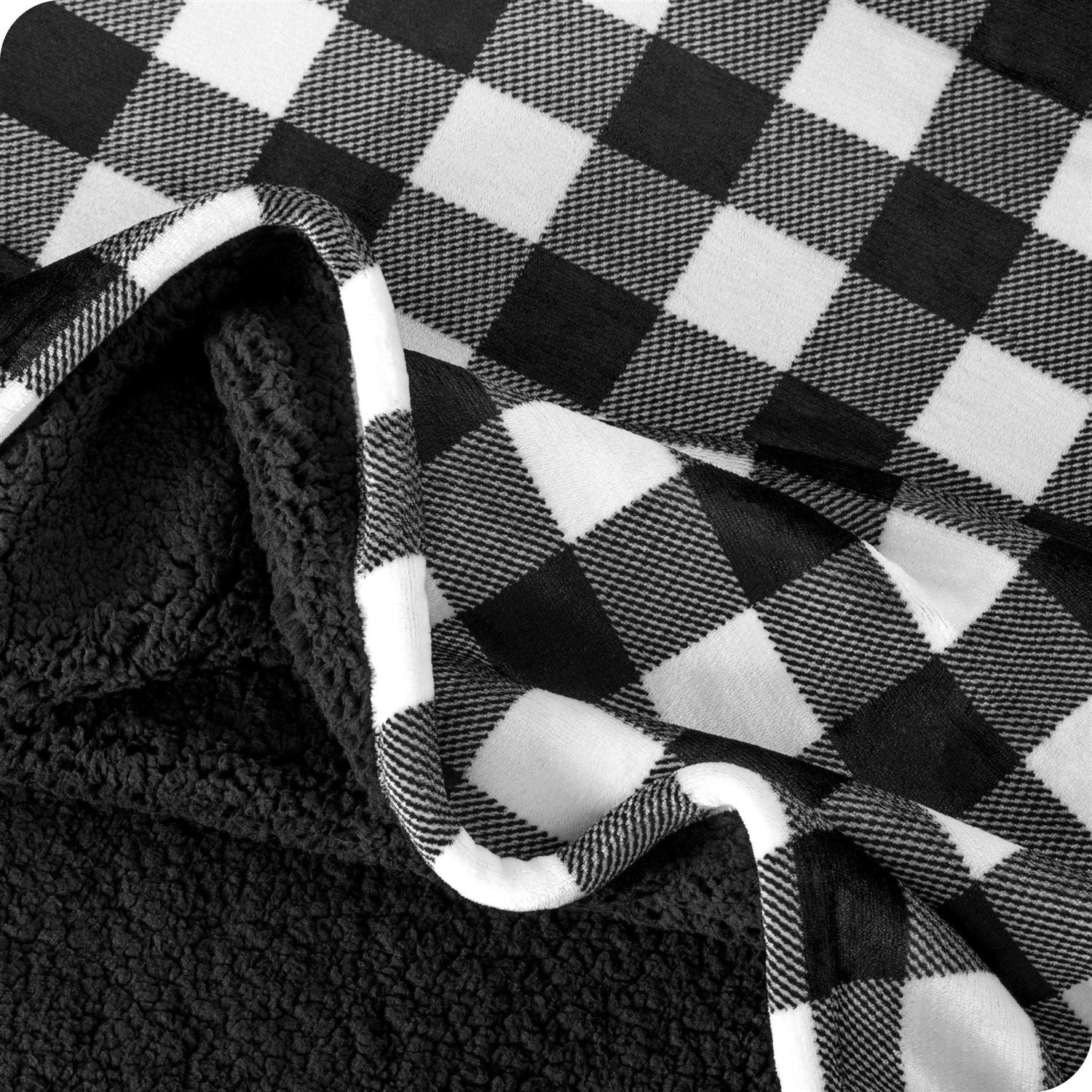 Bare Home Sherpa Fleece Blanket Plush Bed Blanket