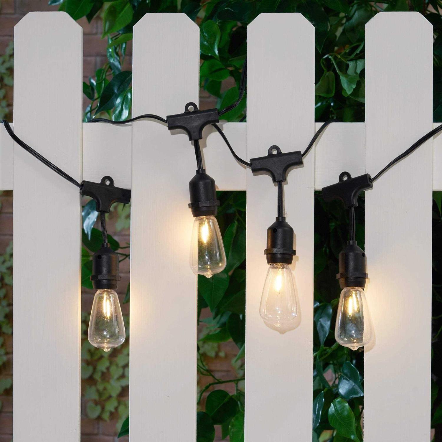 Better Homes & Gardens 15-Count Shatterproof Edison Bulb Outdoor String Lights