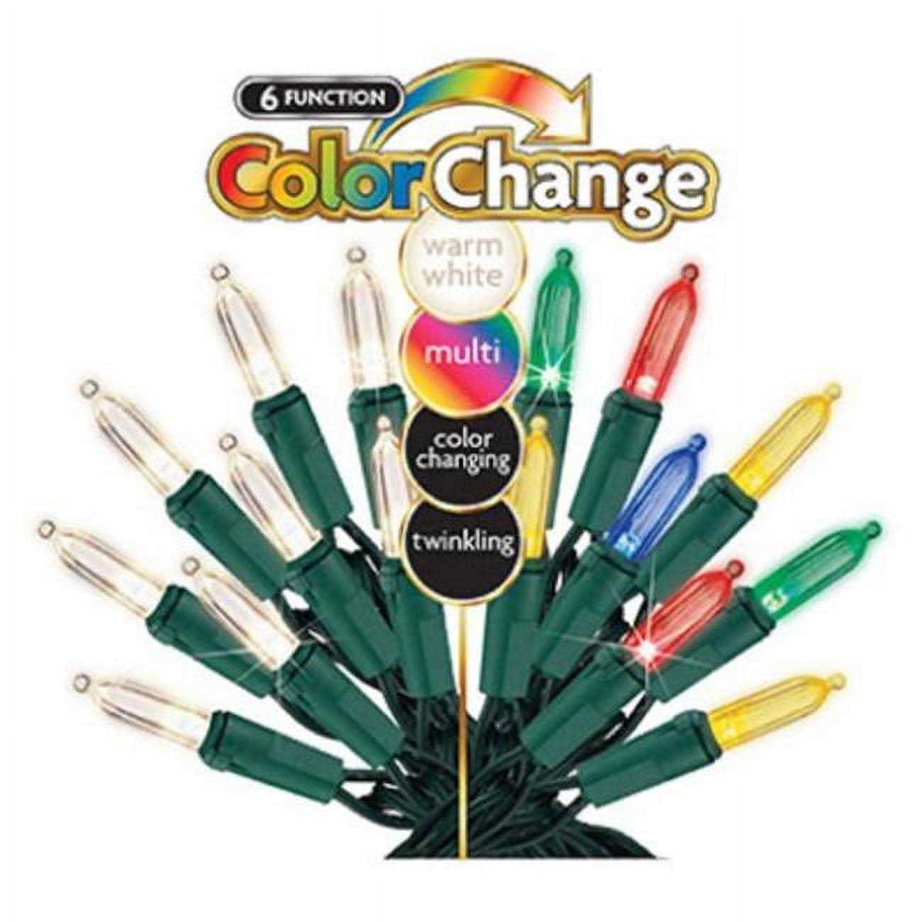 Sylvania 100 Light Stay-Lit LED 6 Function Traditional Glass Look Bulb Set V44900-88