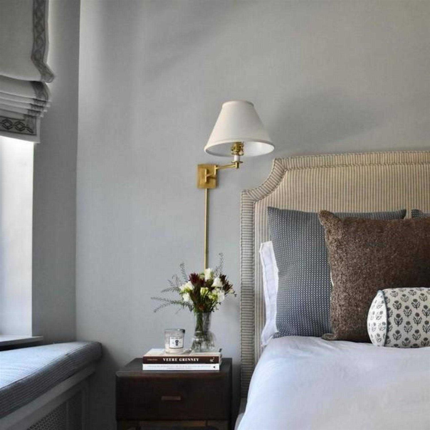 Visual Comfort Signature Primitive Swing Arm Wall Sconce Natural Paper S 2500HAB-NP