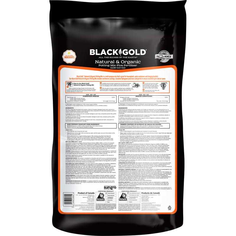 Black Gold Natural & Organic Potting Soil