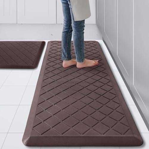 WEZVIX Non-Skid Kitchen Rugs and Mats Anti Fatigue Kitchen Mat 2 PCS
