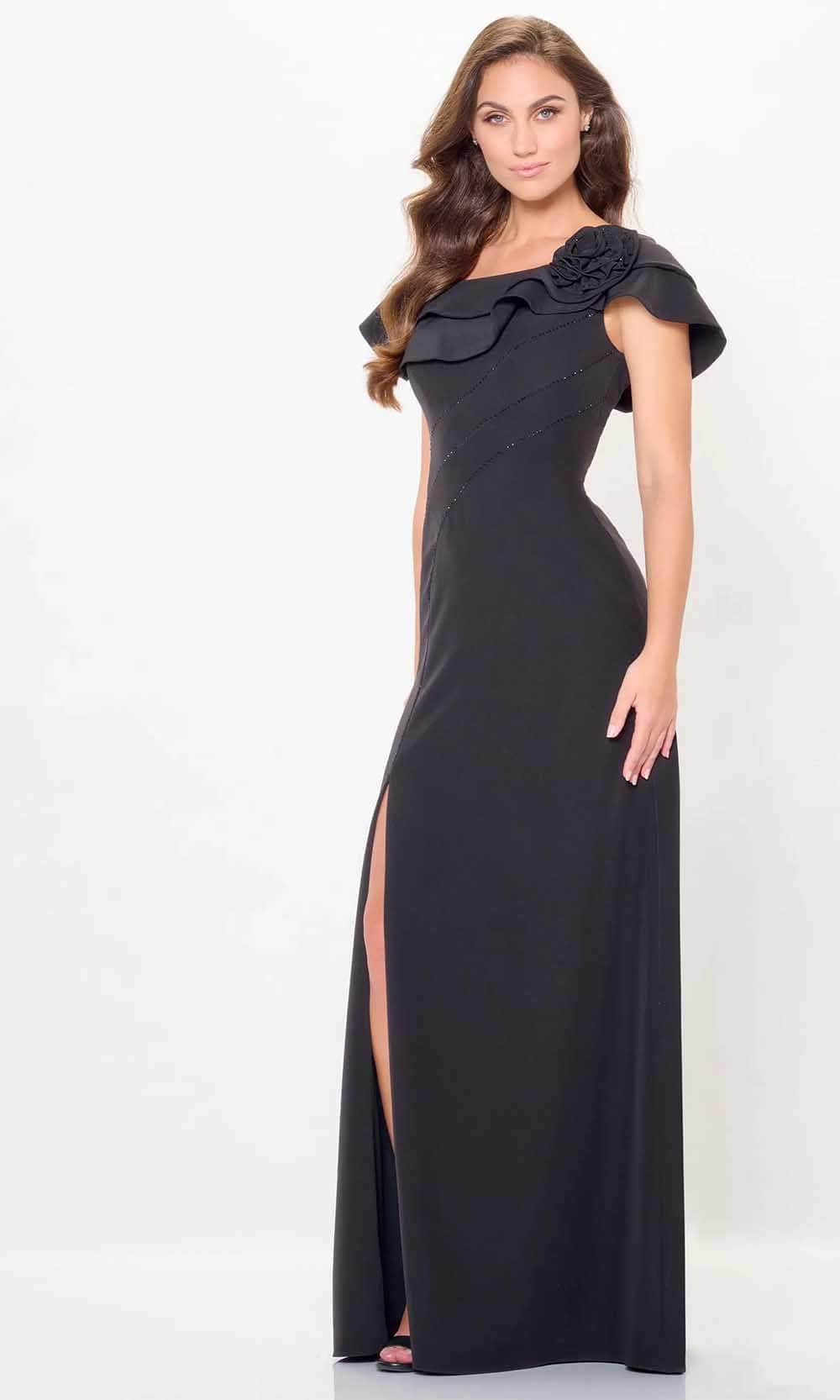 Tiered Off Shoulder Evening Dress