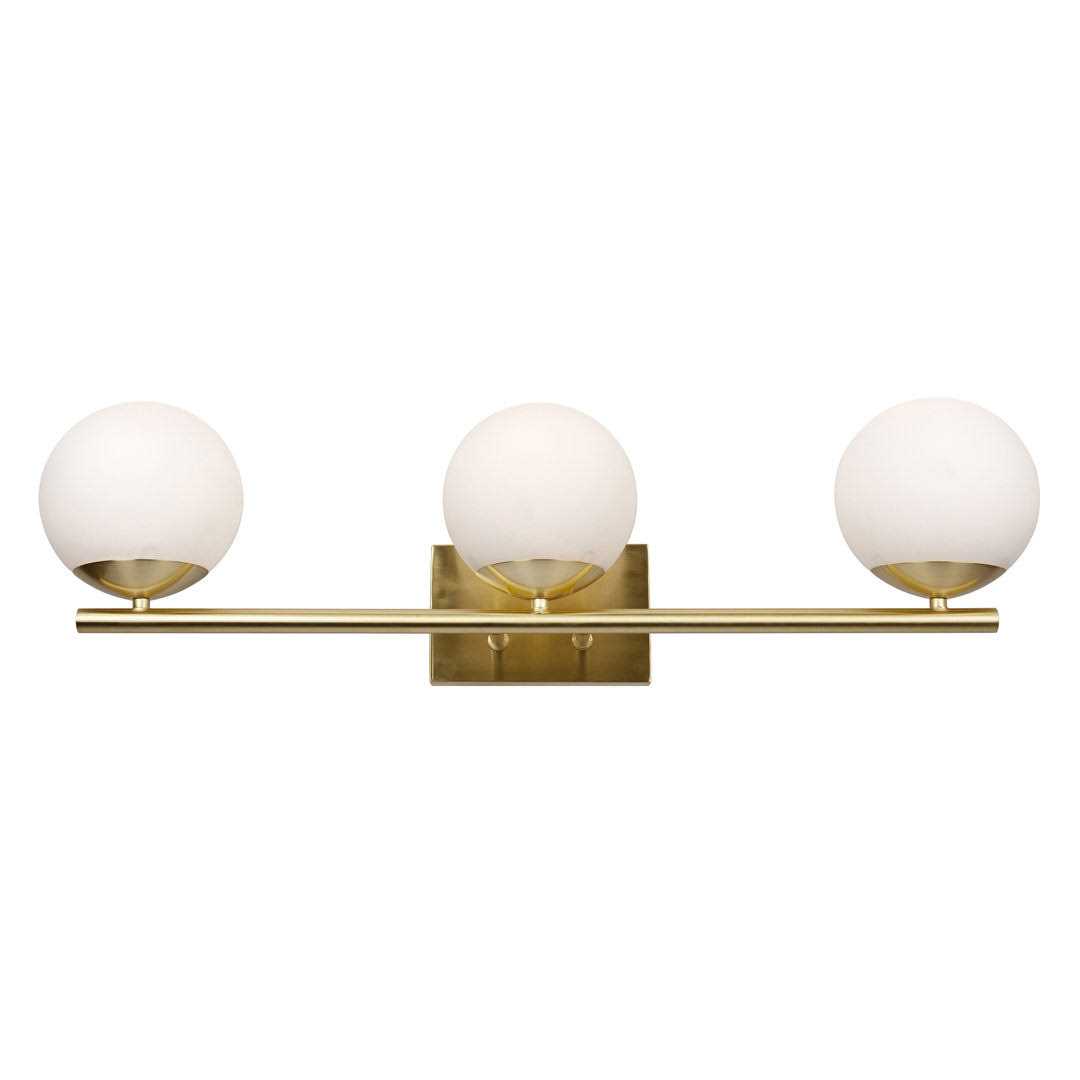 Bradwell 3-Light Dimmable Gold Bath Bar Willa Arlo Interiors