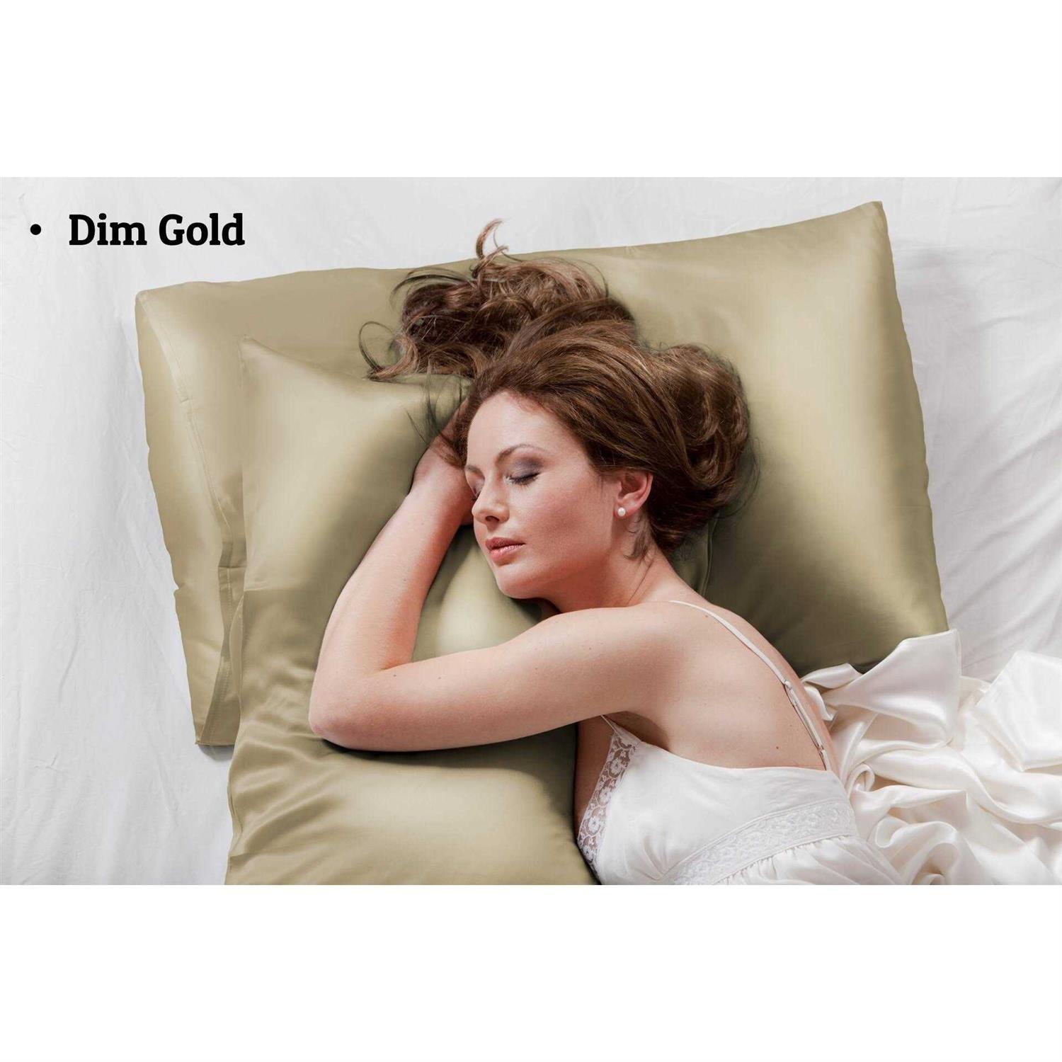 100% Mulberry Silk Pillowcase for Hair and Skin 16 Momme Pure Silk Pillow Case Cover