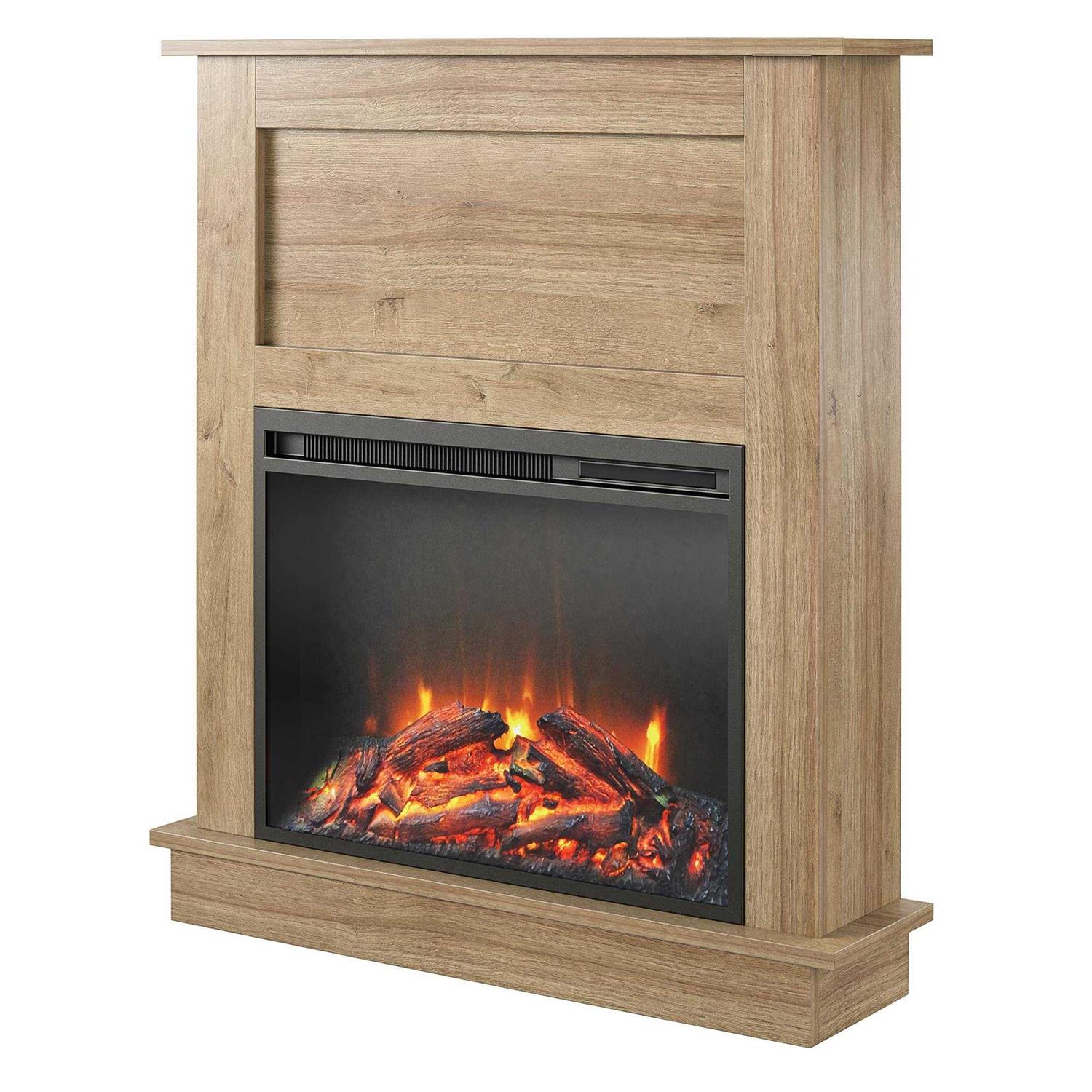 Ameriwood Home Ellsworth Fireplace with Mantel