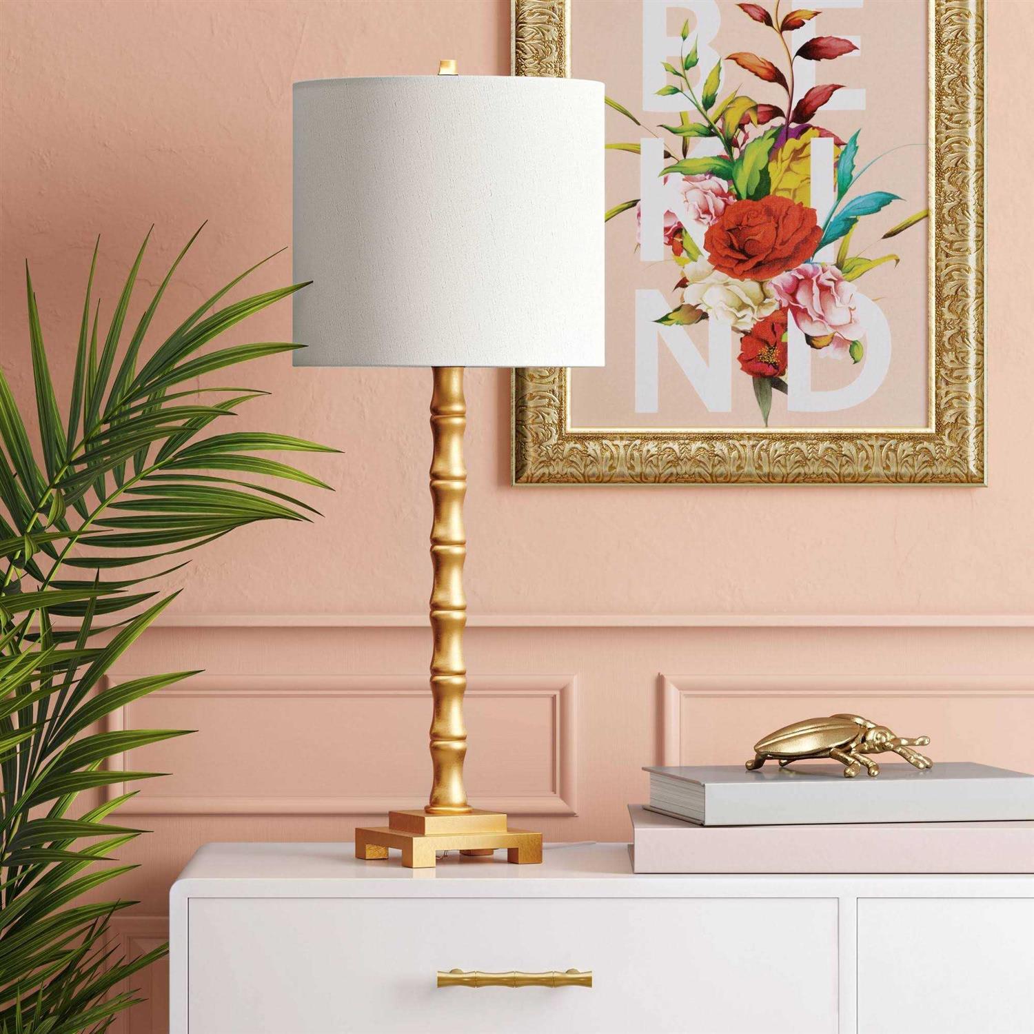 Threshold Large Bamboo Table Lamp Brass