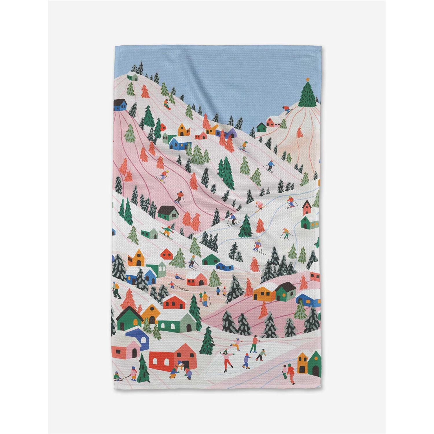 Winter Holiday Tea Towel