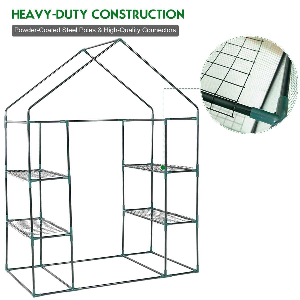 Costway Portable Mini Outdoor Walk-In Greenhouse