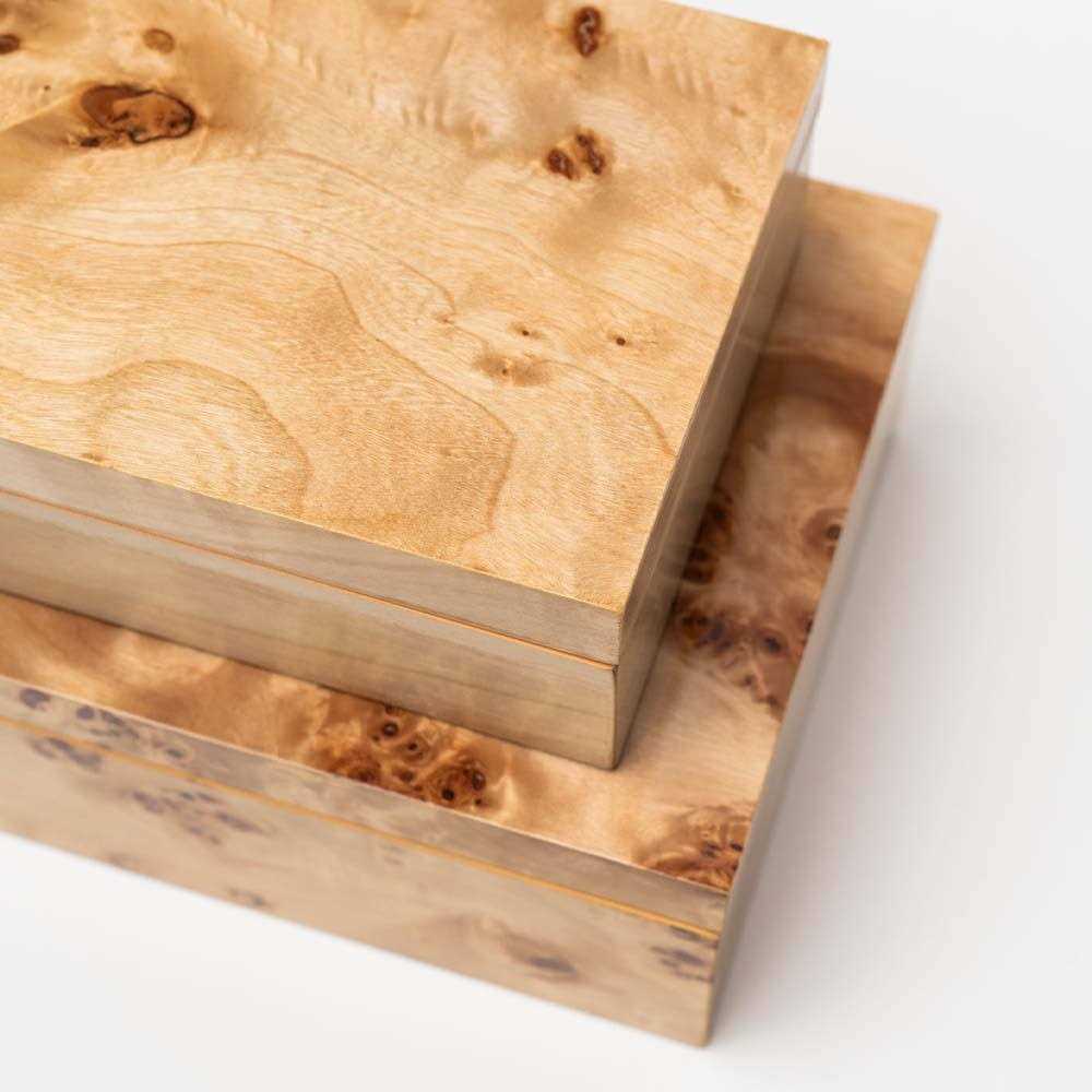 Zodax Leiden Burl Wood Design Box