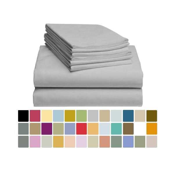 6 PC LuxClub Bamboo Sheet Set 18 inch Deep Pockets