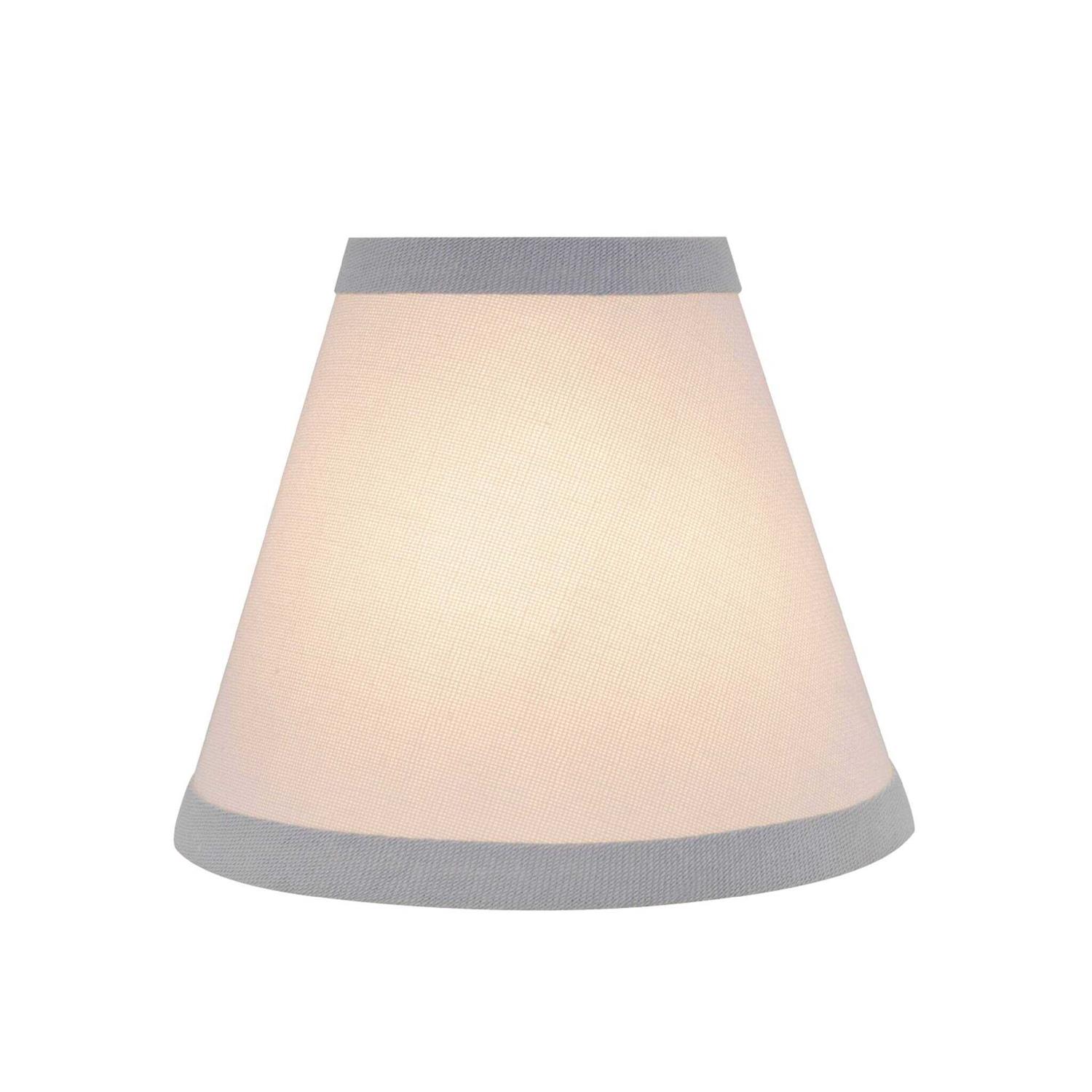 Aspen Creative Small Hardback Empire Shape Chandelier Clip-On Lamp Shade Set