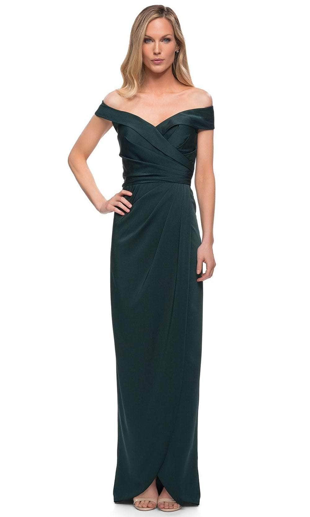 Off Shoulder Ruched Formal Dress