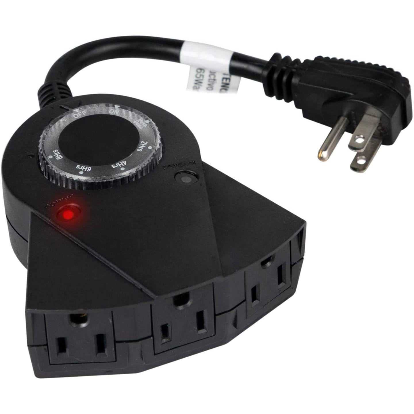 Brightown Outdoor Light Timer Waterproof, 24 Hours Plug in Timer with 2, 4, 6 or 8 Hours Countdown Mode