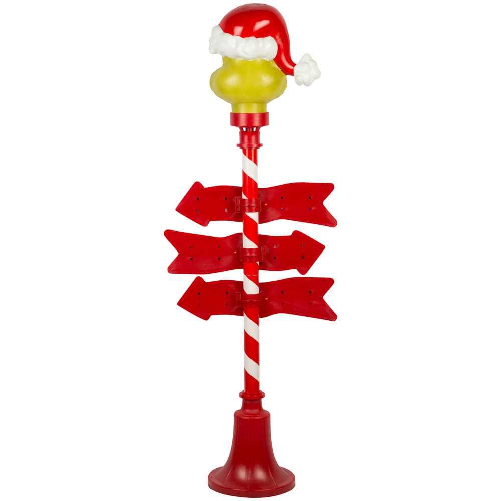 The Grinch Lamp Post Door Decoration with White LED Lights 882155