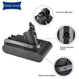 21.6V 5000mAh Battery For Dyson V6 SV03 SV04 SV05 DC58 DC59 DC61 Handheld Animal