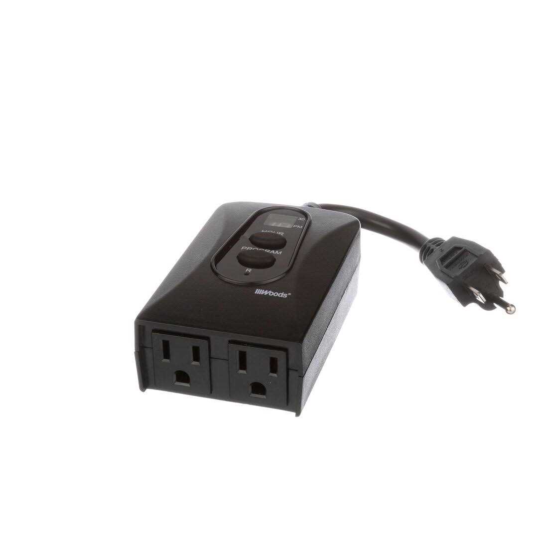 Woods Outdoor 24-Hour Digital Block Heater Timer