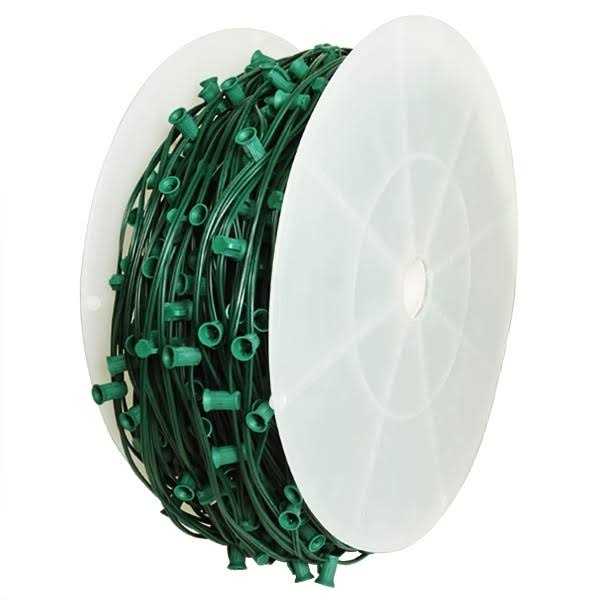 1000 ft. C9 Christmas Light String Spool Sockets