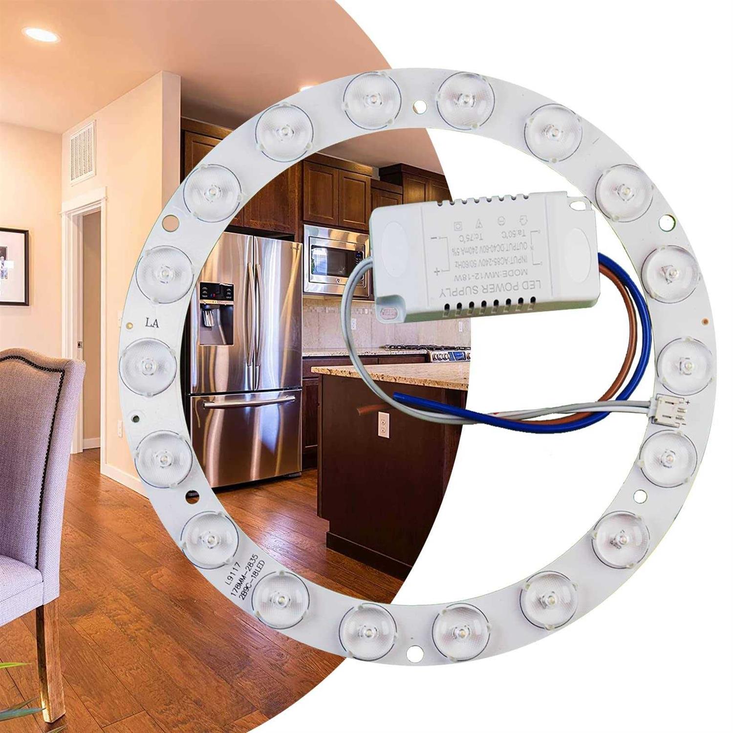 18W Ring Light Replacement Led Circle Light Panel For Flush Mount Ceiling Fan