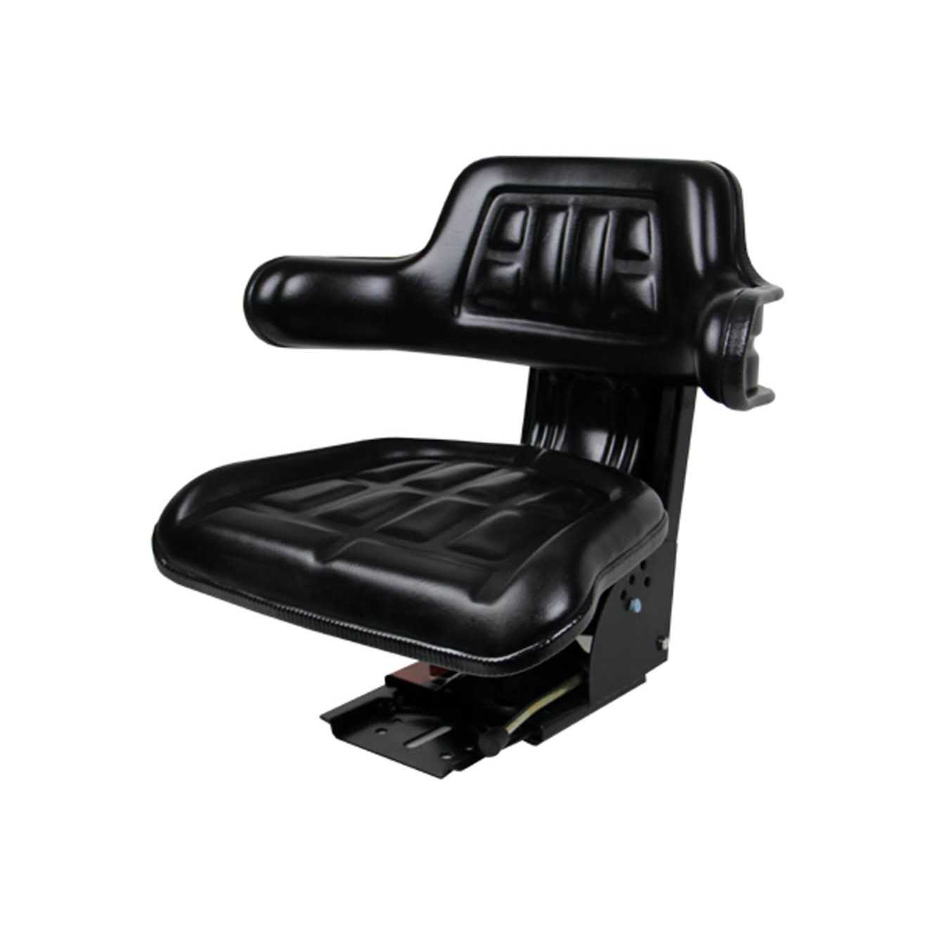 Black Universal Tractor Seat WITH SUSPENSION