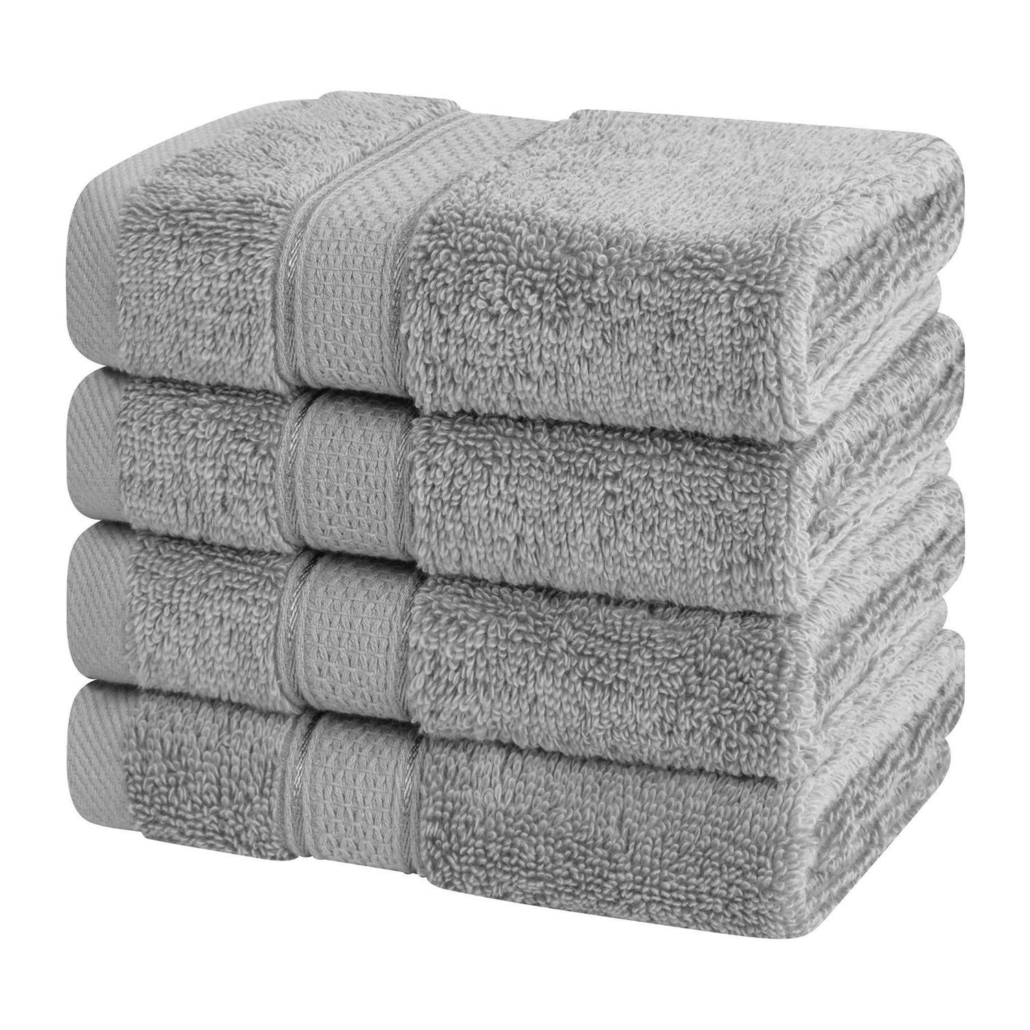 American Soft Linen Salem Luxury 4 Pack Washcloth Set