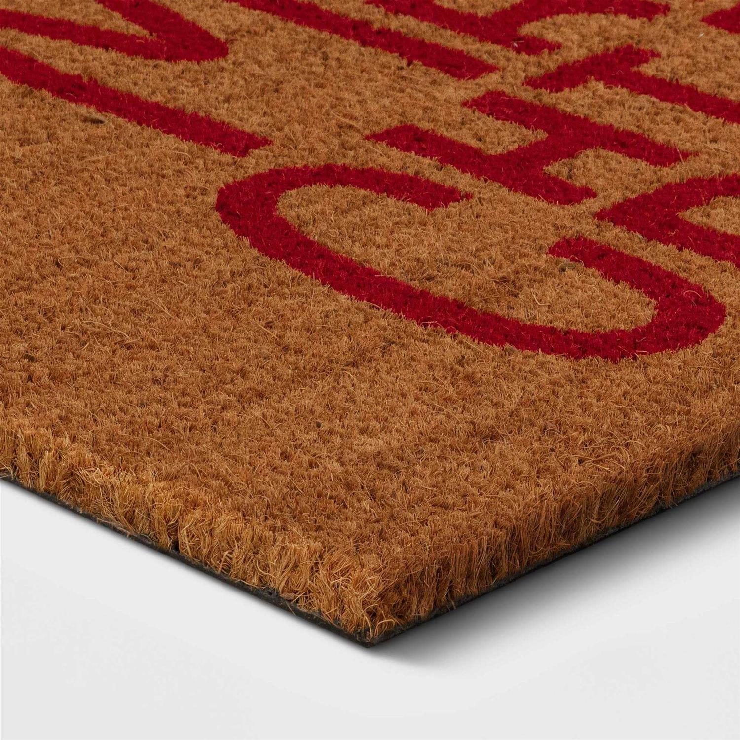 Wondershop 1’6×2’6 Merry Christmas Coir Doormat Red