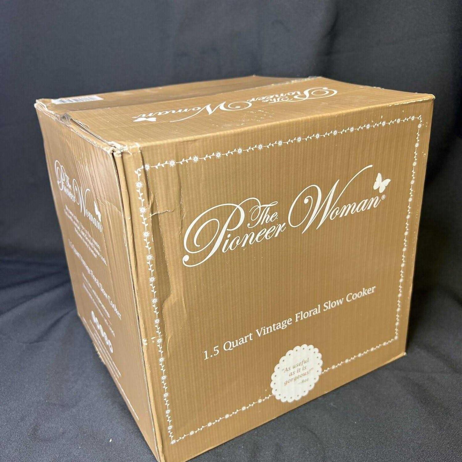 The Pioneer Woman Slow Cooker 1.5 Quart Twin Pack Floral and Vintage Floral