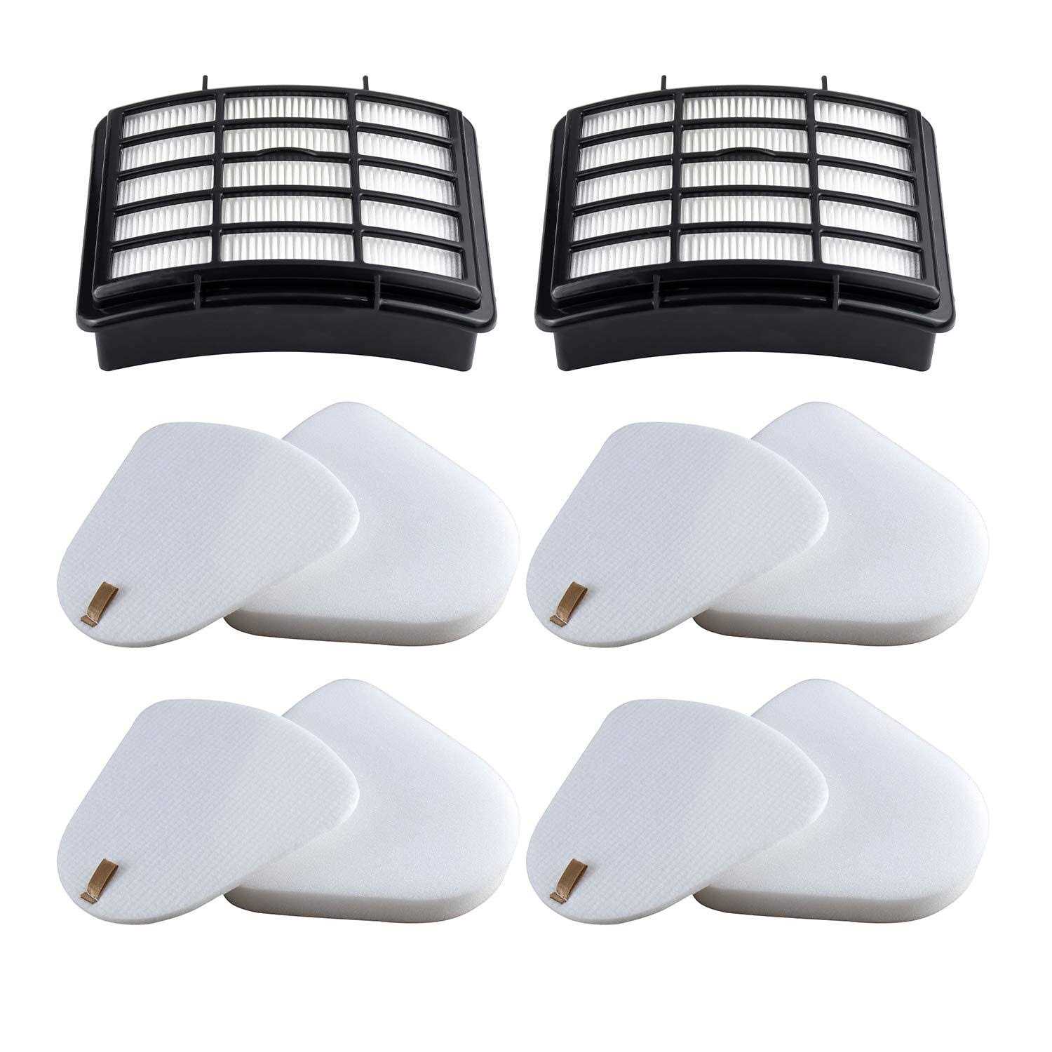2 Hepa + 4 Foam & Felt Filters Compatible with Shark Navigator Lift-away Deluex Nv350