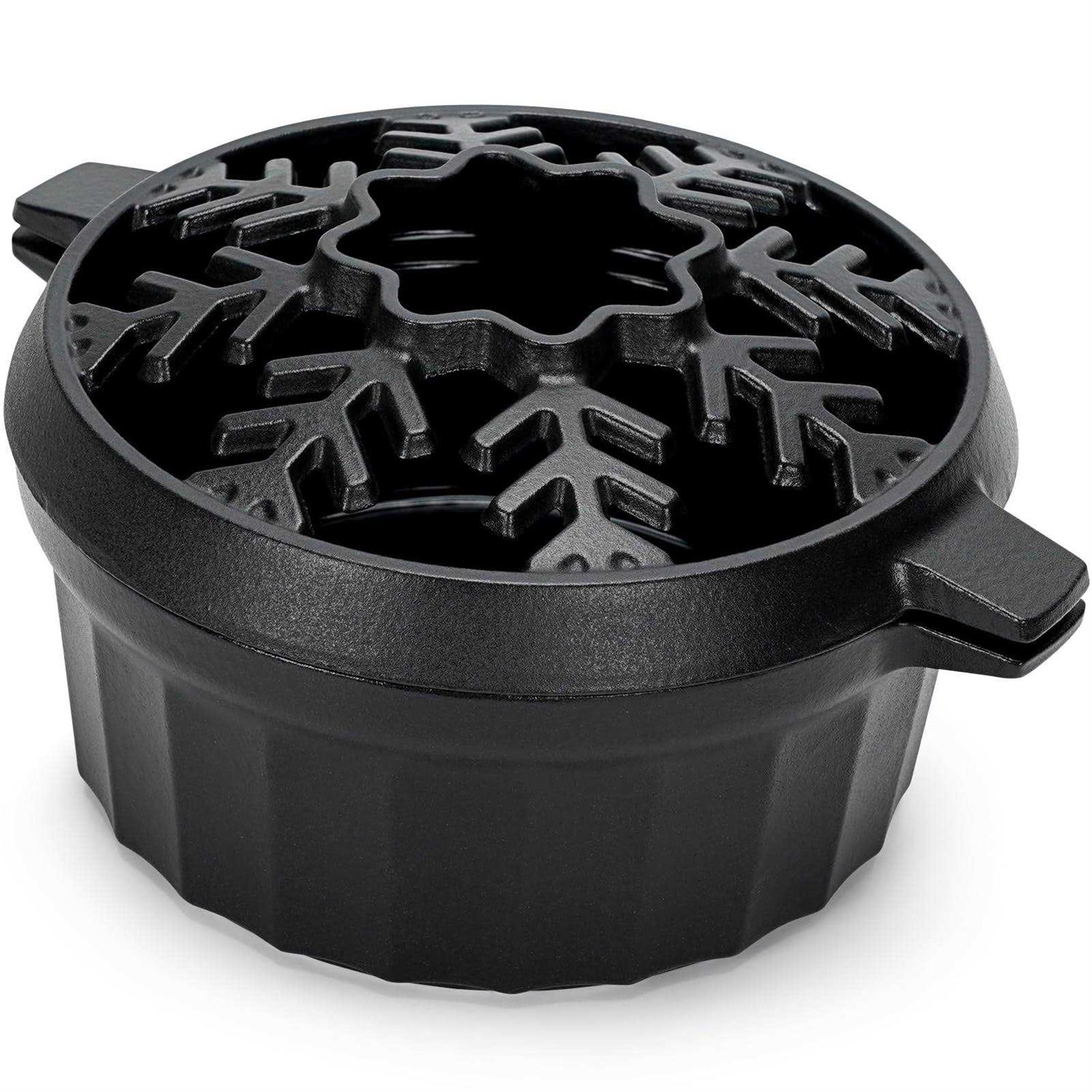 WILLOW WEAVE Wood Stove Steamer 2.5 Quart Cast Iron Steamer with Large Opening Top