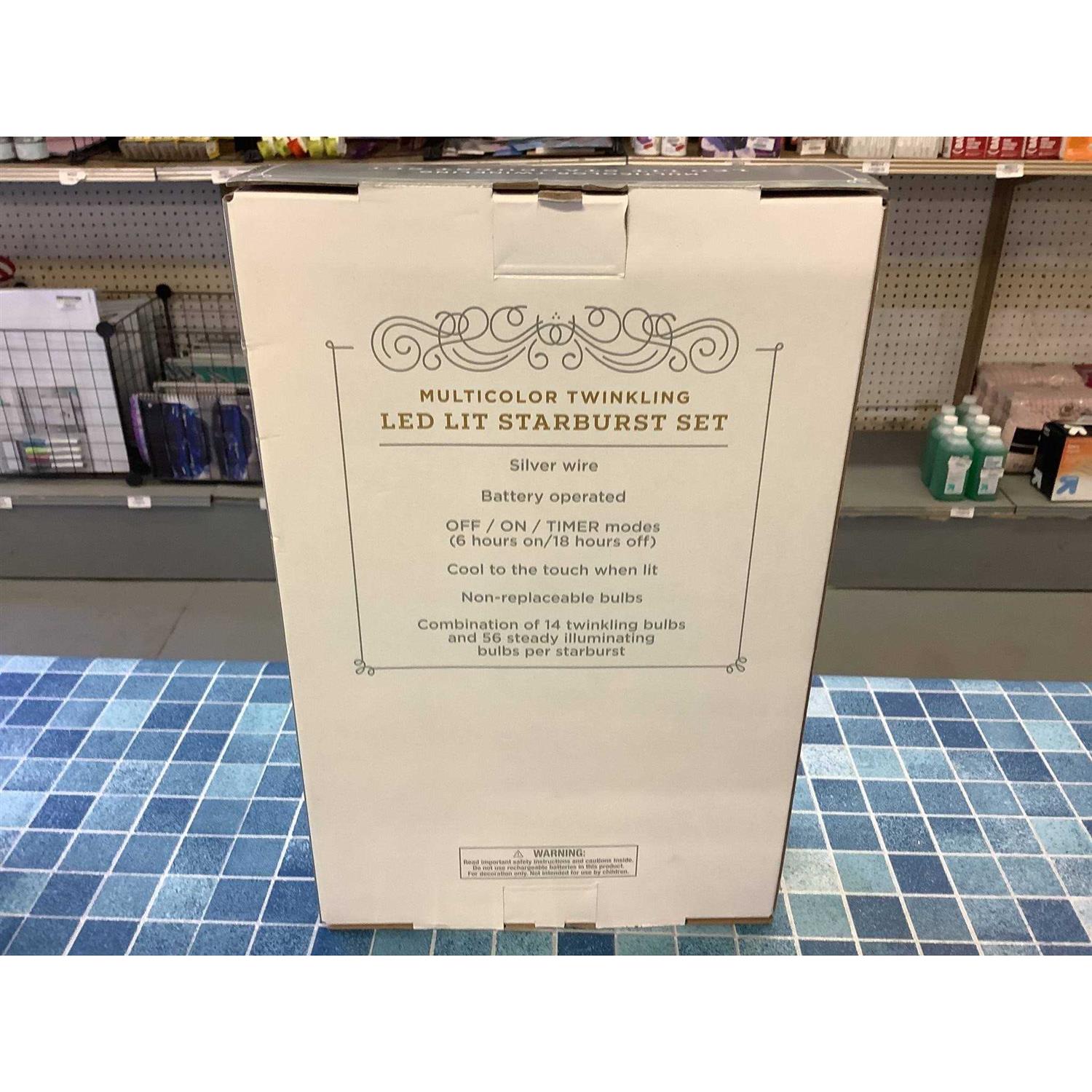 Wondershop 2pk Christmas LED Starburst Novelty 140 Lights