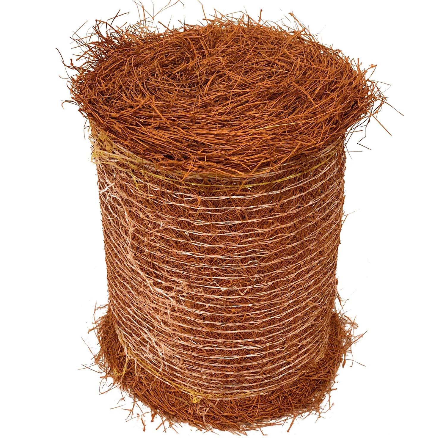 Colored Pine Straw Longleaf Pine Straw Roll for Landscaping